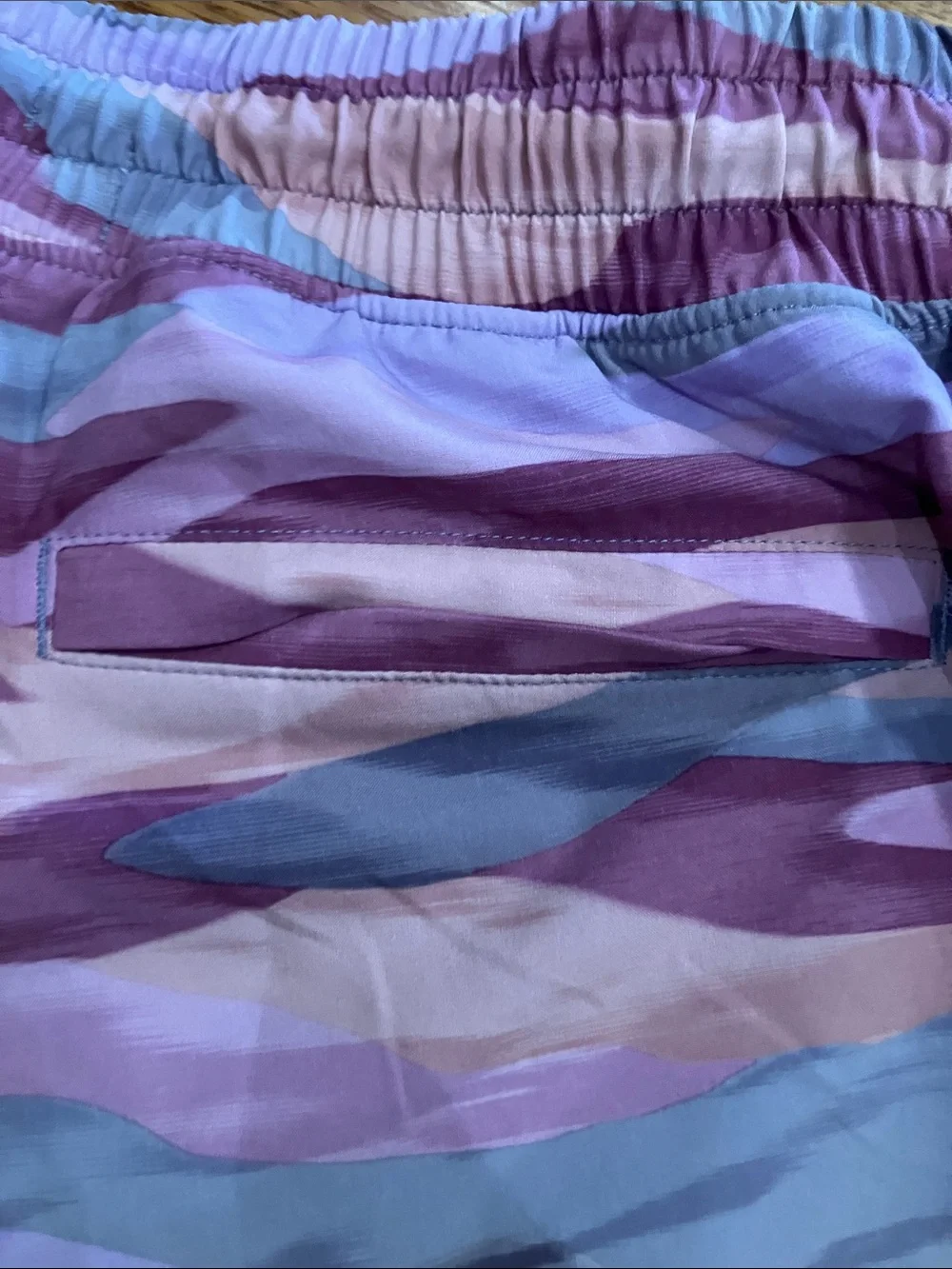 Athleta Girls Light Pink Tank with Pink & Purple Camo Shorts Sz 14 EUC